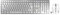 CHERRY DW 9100 SLIM clavier RF sans fil + Bluetooth Pannordique Argent