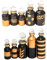 CraftsOfEgypt Genie Blown Empty Glass Mini Bottles for Perfume, Essential Oils or Potion - Set of 10 Decorative Small Vials, Each 2 High (5cm), Assorted Colors