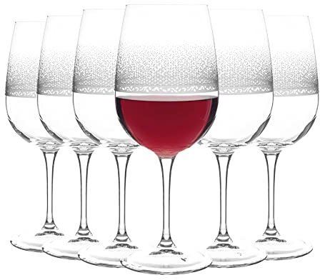 Bormioli Rocco Inventa rouge Verres à vin - Classique italienne Blanc verres à pied Gobelets - 500ml - Paquet de 12
