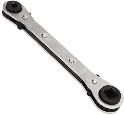 Luqeeg Chiave a Cricchetto per Refrigerazione, Chiave di Servizio Hvac con 4 Dimensioni 3/8 1/4 5/16'' 3/16'' per Apparecchiature di Refrigerazione, Riparazione di Apparecchiature