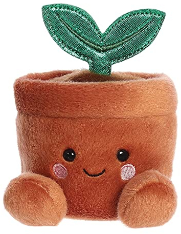 Aurora, 33793, Palm Pals Terra Maceta, Peluche, marrón, 13cm