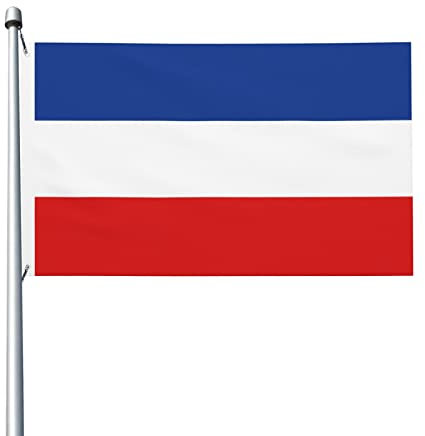 Flagge Jugoslawiens, 90 x 150 cm, Polyester – langlebige dekorative Flaggen für den Außenbereich