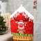 Morbuy Stuhlhussen Stuhlrückenbezug Weihnachtsmann Rentier Schneemann Stuhlhussen Hussen Abnehmbarer Waschbarer Stuhlbezug für Bankett Restaurant Neujahr Weihnachten (4er Set,Rentier)