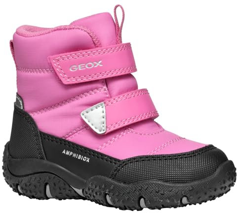 Geox B Baltic Girl B ABX, Scarpone da Neve Bimba 0-24, Fuchsia/Black, 24 EU