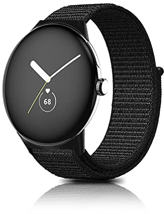 ZoRoll Cinturino per Google Pixel Watch 4 41mm/3 41MM/2/1, Nylon Morbido Sport Traspirante Ricambio Bracciale Compatibile con Google Pixel Watch 3 41mm - Nero
