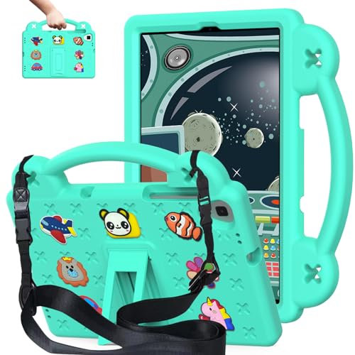 AKABEILA Funda Compatible con Tablet Huawei MediaPad T5 10.1 Bonita Funda Compatible con niños a Prueba de Golpes con Correa para el Hombro y Soporte