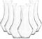 JUANIO Lot de 12 Carafe à vin, broc en Verre Transparent, pichet à Eau, à Boisson, capacité 950 ML - Diamètre 12 x Hauteur 22 cm