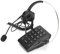 Gigicial Call Center Dialpad Telefono con Cancellazione del Rumore Cuffie con Microfono per Casa Call Center Ufficio, Telefono Fisso con Filo con Cuffie, Nero, HT700