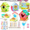 POFIBO 5 PCS DIY Birdhouse Kit for Kids, Super Large Craft Wood Birdhouse to Build and Paint, Wooden Birdhouse Puzzle Making Set, Craft Gift for Boys and Girls
