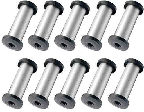 10Pcs Knife Handle Screw, 5mm Folding Knives Pivot Pins EDC Knife Shaft Rivets Stainless Steel Bolts Fasteners, 19mm Length