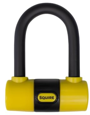 Disc Lock Motorbike Squire Matterhorn Mini D-Lock Sold Secure Gold 13mm | High-security brake disc lock and compact D-lock — ideal for motorcycles, e-scooters, e-bikes and mopeds
