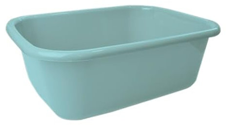 Vision4ever 1Pcs Mint Pastel Washing Up Bowl Plastic Kitchen Large Rectangular Washing Up Bowl Basin Cutlery Tidy Drainer Plastic Washing Up Bowl