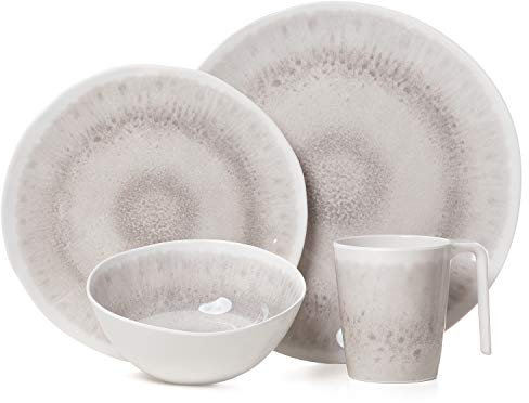 Camping Geschirr Set 1 Person 4-teilig | Melamin | Picknick Geschirrset | Campinggeschirr Amboss Design
