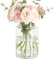 Innjoii Jarrones de flores para centros de mesa de cristal, grandes y gruesos, grandes, grandes, vintage, modernos, para decoración del hogar, jarrones modernos para mesa de boda, 15 x 23 cm (ancho x