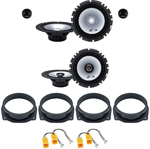 Kit 6 Casse ALPINE SXE-1750S + SXE-1725S per Lancia Delta dal 2008 al 2014 con 2 Supporti Anteriori, 2 Supporti Posteriori e 4 Connettori