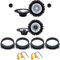 Kit 6 Casse ALPINE SXE-1750S + SXE-1725S per Lancia Delta dal 2008 al 2014 con 2 Supporti Anteriori, 2 Supporti Posteriori e 4 Connettori