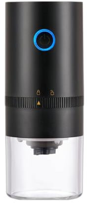 Portable Coffee Grinder Rechargeable Coffee Grinder with Adjustable Setting Fine to Coarse for Office,Home,Camping,Travel,Black