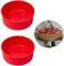 2Pcs Moldes Silicona Reposteria Redondo, 6 Pulgadas Molde Bizcocho Horno,Moldes Freidora de Aire para Tarta,Muffins Quiche Moldes Desmontable Antiadherente
