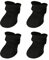 4 Stück Hundeschuhe Outdoor Wasserdicht, Anti-Rutsch Silikon Haustier Hundestiefel mit Klettverschluss für Kleine Hunde (5 x 4cm)
