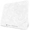 ATTACK SHARK CM05 Tempered Glass Gaming Mouse Pad, Ultra-Smooth Surface, 9H Tempered Glass, 17.72*15.75*0.2inch, Topographic Contour, Impact Resistant, Low Surface Friction, Non-Slip Mouse Mat-White