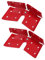 SEWACC 2pcs Ladder Hinge Bracket Aluminum Alloy Ladder Attachments for Attic Spreaders