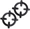 OSALADI 2 pièces Support de Cuisinière à Gaz de Supports pour Cafetière et Casserole Noir Accessoire Durable et Pratique pour Cuisine et Restaurant