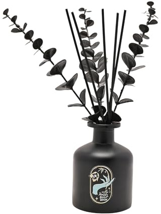 Widdop Disney Nightmare Before Christmas Reed Diffuser – Black Ceramic Vase with Branches & Reed Sticks – Fragrance Oil Aromatherapy Home Accessory | Black Ceramic Vase with Branches & Reed Sticks – Fragrance Oil Aromatherapy Home Accessory