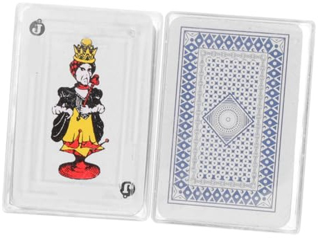 Hohopeti Juego de Cartas de Póker Miniatura para Casas de Muñecas Efecto Altamente Simulado, Tamaño Pequeño y Material Plástico y Papel, Adecuado para Decoración de Escritorio y Regalos