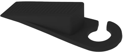 MAGICLULU Türstopper Keil aus Rutschfestem Tpr zur Sicherung des Unteren Türbereichs Platzsparendes Design für Bürotüren und Konferenzräume Schwarz