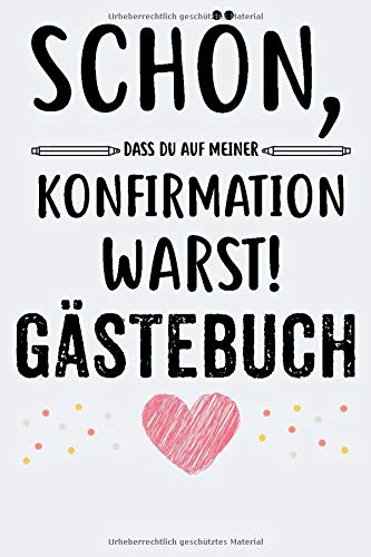 Konfirmation Gästebuch: Erinnerungsbuch Album Für Jungen Mädchen zum Eintragen Konfirmation Geschenk A5 120 Seiten