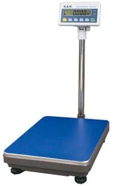 G&G TC-K Plattformwaage, TC100K: 100kg / 5g, 40 * 50 cm Fläche, Stabile Ausführung (Gussrahmen). Plattformwaage, Paketwaage, Industriewaage (Version: TC100K: 100kg / 5g)