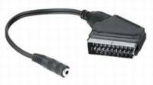 Transmedia Cavo adattatore Scart a jack 3,5 mm stereo, 0,2 m
