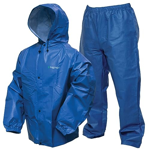 FROGG TOGGS Herren Pro Lite Regenanzug, wasserdicht, atmungsaktiv, zuverlässiger Schutz vor nassem Wetter, Blau, Medium/Large