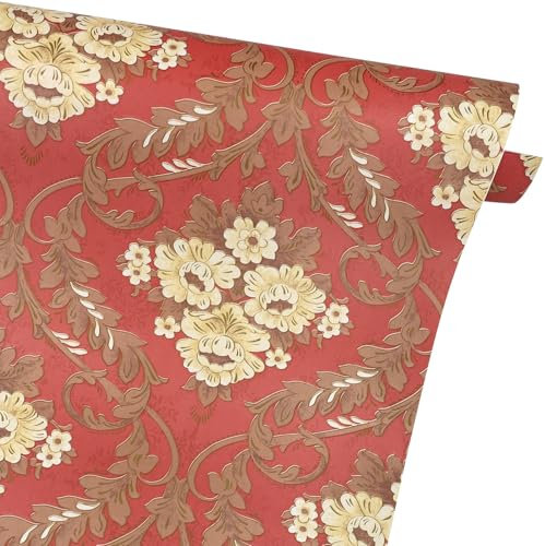 LoveFaye Selbstklebendes Schutzpapier für Regale, Schubladen, rote Arbeitsplatte, Aufkleber, 45 cm x 25 cm