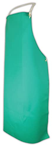 MAGID 180-36 Spark Guard Green Flame Resistant Bib Style Apron, Green, 25x36