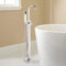 Huin Mitigeur de douche baignoire autoportant L avec pulvérisateur à main ABS Robinet de salle de bain à bec cascade à une main-C