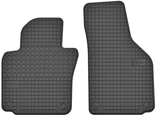AGCPdirect Gummi Matten Fußmatten Passgenau Vorne Set für Volkswagen Golf 5 6 2003-2014 und VW EOS 2006-2015 und VW Jetta 2005-2011 und VW Scirocco 2008-2017