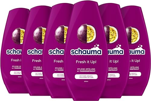 Schauma Schwarzkopf Pflege-Spülung Fresh it up! (6x 250 ml), Haarspülung pflegt beanspruchte Haarspitzen, Spülung verleiht Geschmeidigkeit ohne zu beschweren