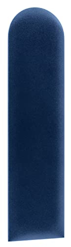 1x sossai® Toppa - Wandpaneel gepolstert, Halbkreis 15 x 60 cm, Marineblau