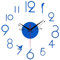 Oniissy Große moderne 3D-Wanduhr, leise, nicht tickend, rahmenlos, flippig, Wandaufkleber, Uhr für Wohnzimmer, Küche, Schlafzimmer, Büro, Heimdekoration