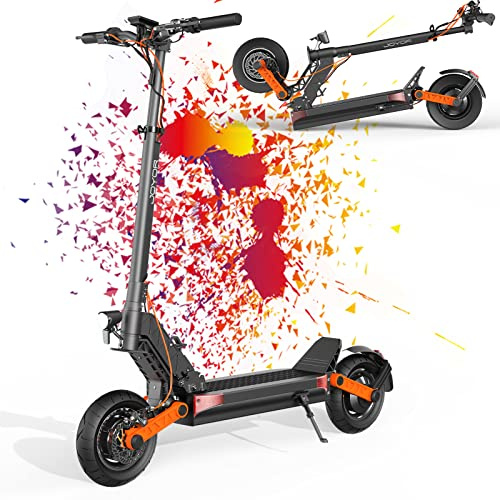 JOYOR E Scooter S8S-Z, 48V 26AH Akku mit Großer Kapazität, Starke Vorder- und Hintermotoren, maximale Reichweite von 70–90 km, Faltbarer Elektroroller mit 10-Zoll-Offroad-Reifen
