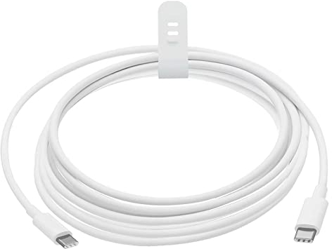 kiuei USB C auf USB C LadeKabel 3M, 100WType C SchnellladeKabel für iPhone15/MacBook Air/Pro, iPad Mini 6/Pro 2022/Air 5, Samsung Galaxy S21/S21+/S20,Note 20/S20 Ultra Note 20, Pixel 7,6 etc Weiß