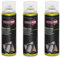 VIRSUS 3 Bombolette Guaina Spray da 500ml, colore Trasparente, Azione Riempitiva per Fori e Crepe, Sigillatura per superfici irregolari in muratura, asfalto, legno