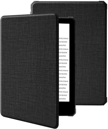 KBCASE Hülle für 6,8 Kindle Paperwhite (11. Generation 2021) & Kindle Paperwhite Signature Edition, Kindle Paperwhite 11. Generation Hülle Case mit Auto Sleep/Wake (Modell Nr. M2L3EK/M2L4EK), Schwarz