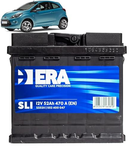 Batteria 50Ah per Ford KA 1.2 benzina 1.3 TDCI gasolio 2008+
