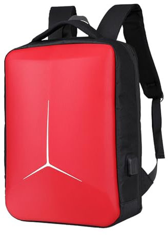 FANDARE Diebstahlschutz Laptop-Rucksack Herren Damen Schulrucksack 180-Grad-Öffnung Handgepäck Geschäft Arbeiten Schulranzen für Arbeit Reisen Wandern Tagesrucksack Daypacks Hochschule Rot