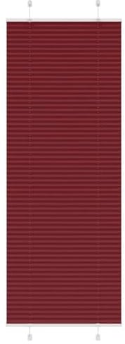 vidaXL Plissee Bordeauxrot 75x200 cm Stoffbreite 74,4 cm Polyester, Faltrollo, Klemmfix, Plisseerollo, Jalousie, Rollo, Plisseerollo für Fenster