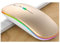 Souris sans Fil Bluetooth, 2,4G, Ergonomique, 7 Couleurs Rétro-éclairées RVB, Connexion USB sans Fil (Or - doré)