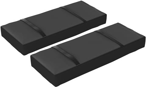 Outsunny Parasol Weights Set of 2, Parasol Base Weights Bags, 25kg Fillable Sandbag Weights with Handles, Cantilever Umbrella Base Weights, Black