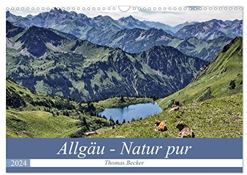 Allgäu - Natur pur (Wandkalender 2024 DIN A3 quer), CALVENDO Monatskalender: Die vielfältige Natur des Allgäus (CALVENDO Natur)
